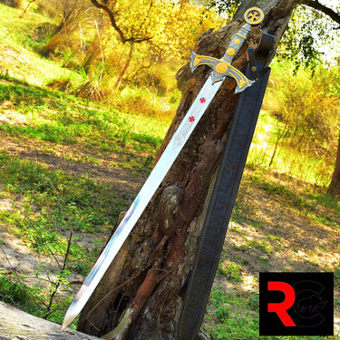 Crusader Sword - Sharp Replica (Gray Handle)