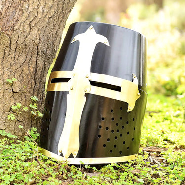 Medeival Knight Brass Crusader Helmet