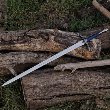 Andúril/Narsil Sword of King Aragorn- Sharp Replica *Blue Handle & Scabbard*