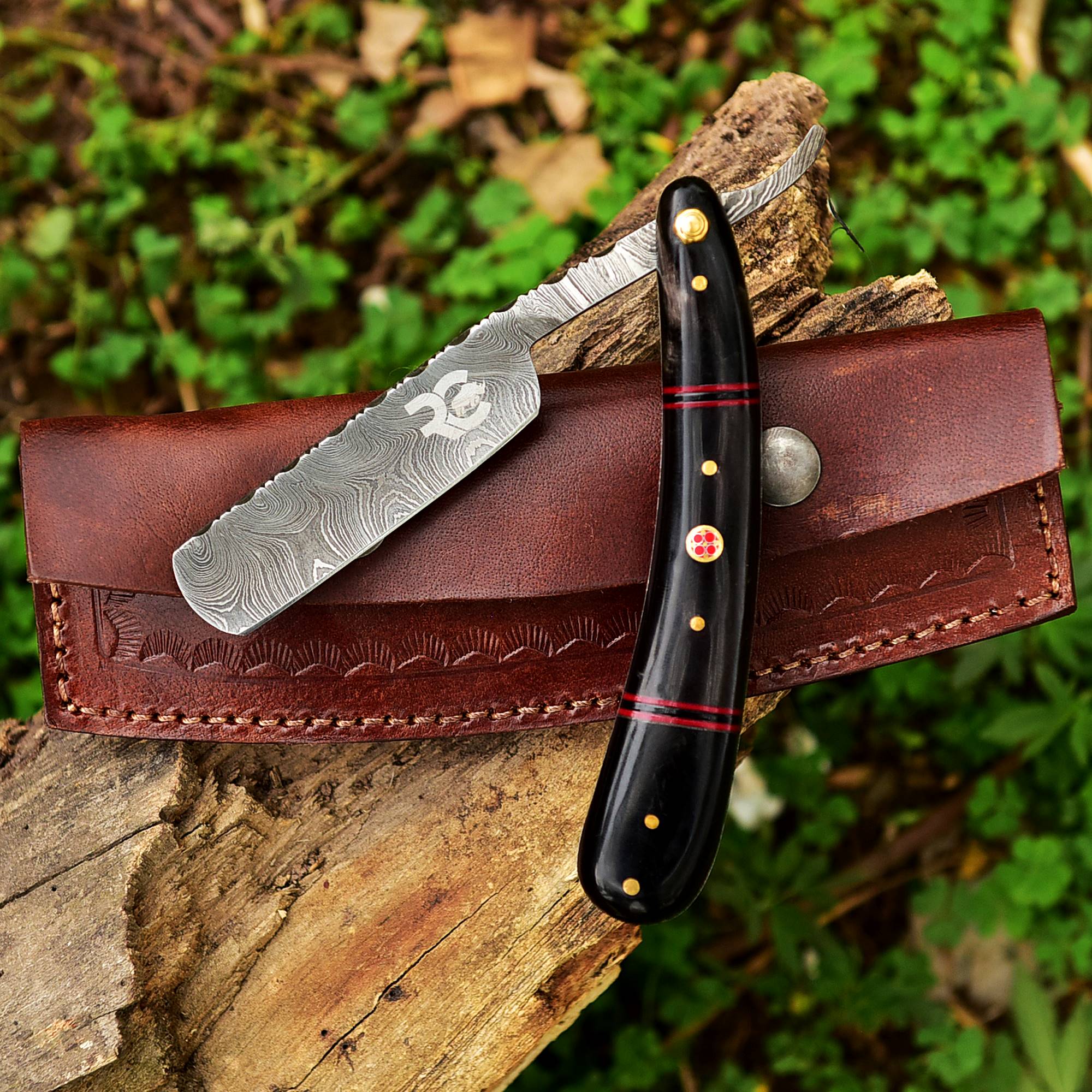 Damascus Straight Razors **Multiple Handles** – Rahmat Cutlery