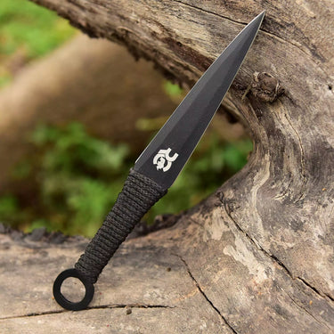 Black Paracord 3 Piece Throwing Knife Set (Mini)