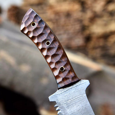 Damascus Steel Tracker Bushcraft Knife