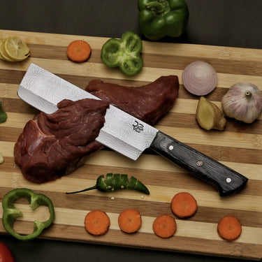 'Safaar' Stainless Nakiri - Chef Knife