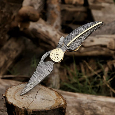 'Zardak' Damascus Folding Knife
